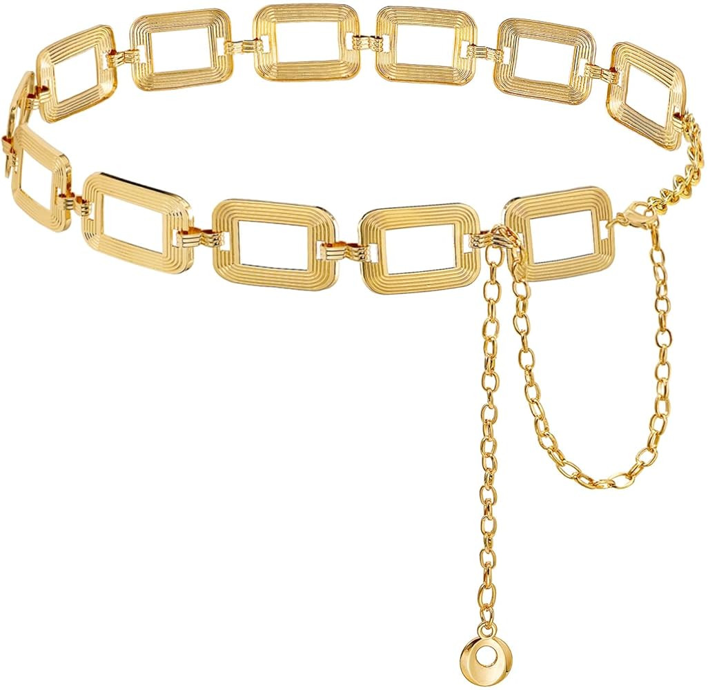 Suyi Waist Chain for Women Ladies Chunky Chain Belt for Dresses | Amazon (US)
