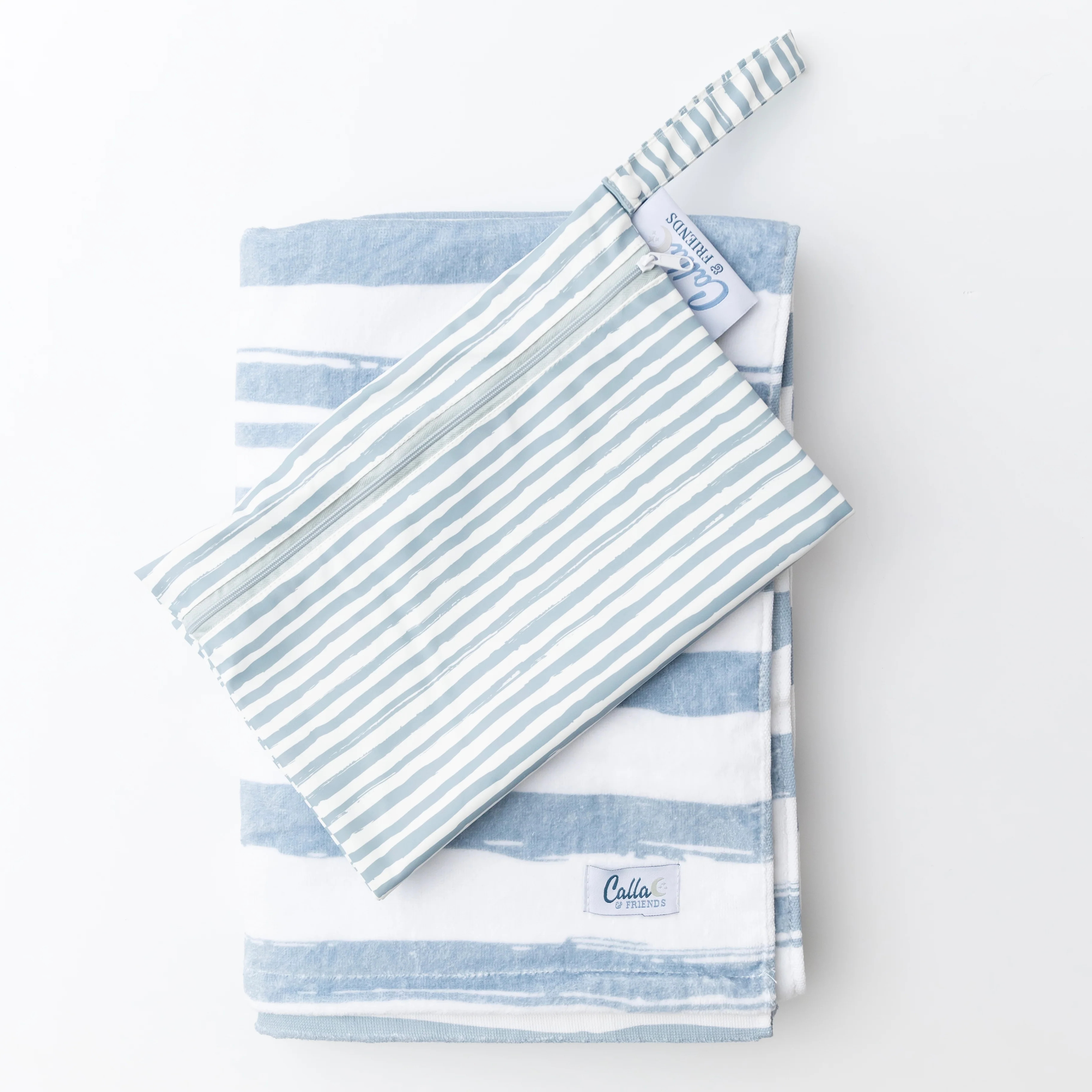 The Kenzie Beach Towel - Brush Stripes | Calla and Friends