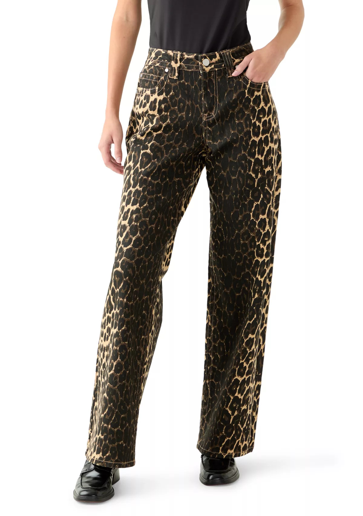 Women's Low Rise Baggy Pants with Belt Loops | Belk