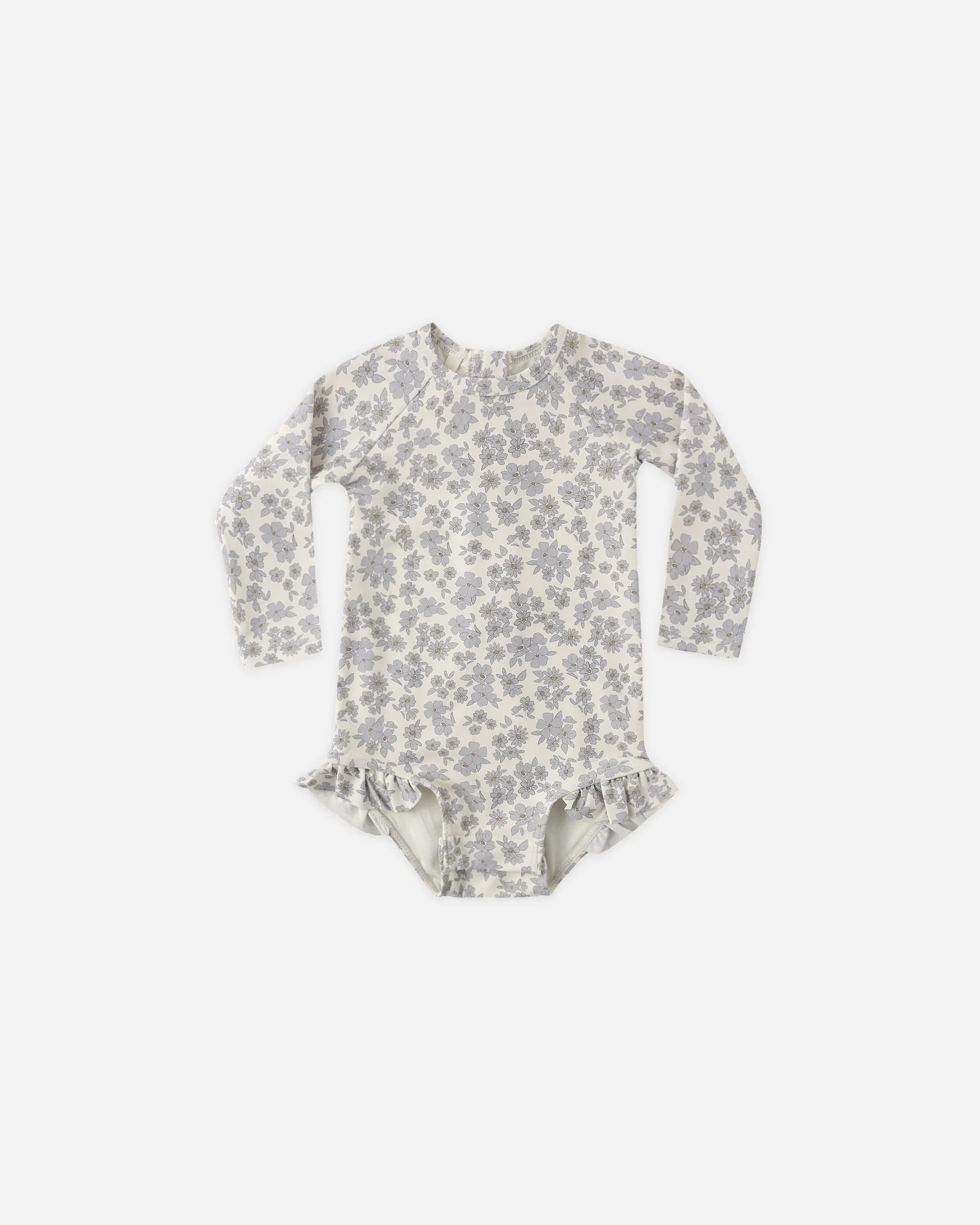 Olivia Rashguard One-Piece Blue Floral | Rylee + Cru