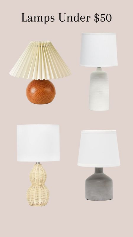 Lamps Under $50 #tablelamp #lamp #homedecor #lighting #interiordesign

#LTKhome #LTKFind #LTKstyletip