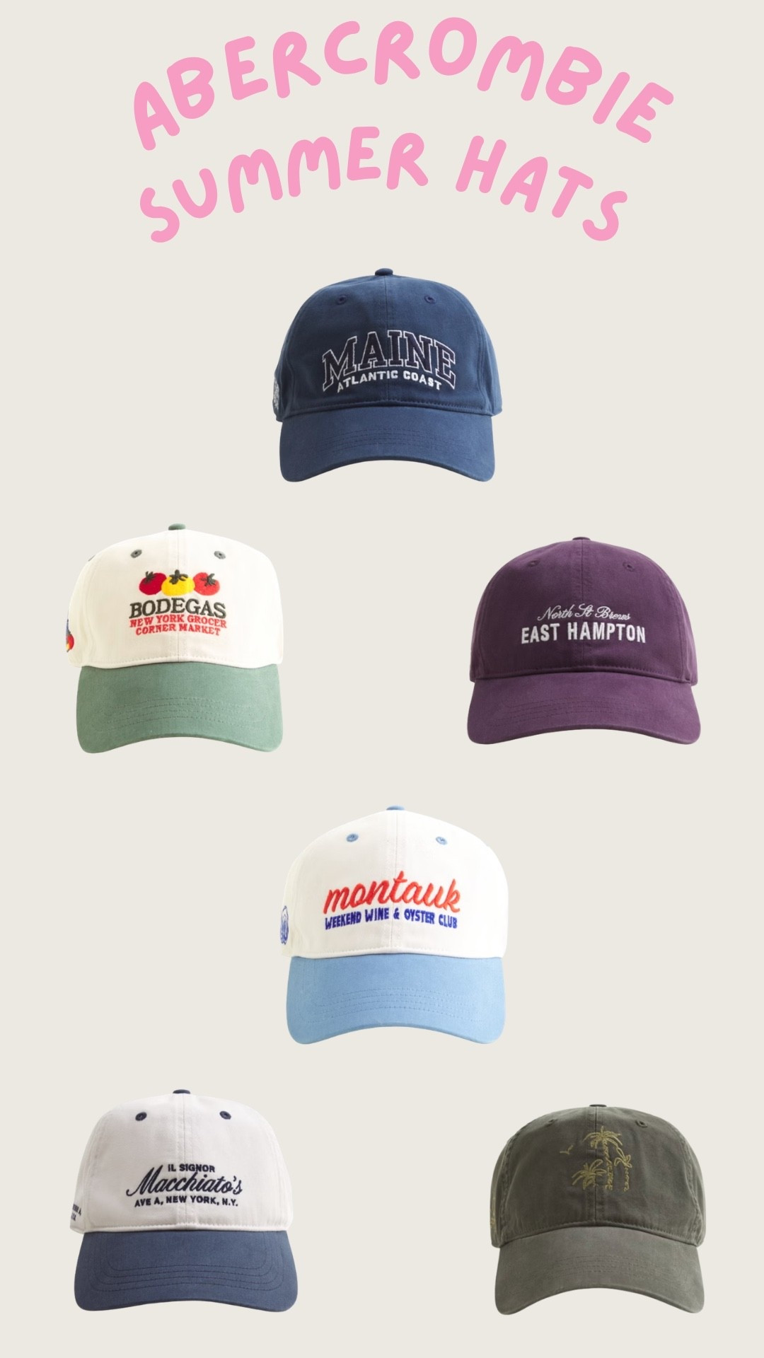 The cutest embroidered hats to throw on  and go this summer!

#LTKootd #LTKSeasonal