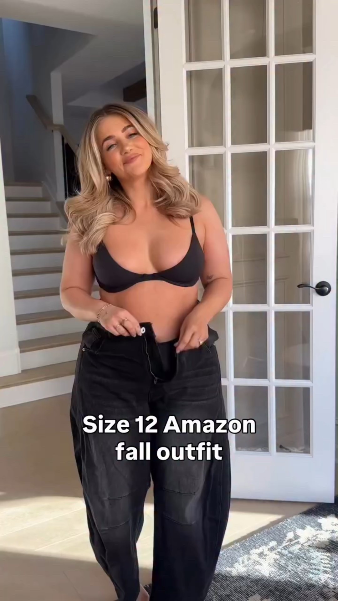 Cutest Amazon fall outfit 🤍 

Sweater- large 
Jeans- 14

#LTKSaleAlert #LTKSeasonal #LTKMidsize