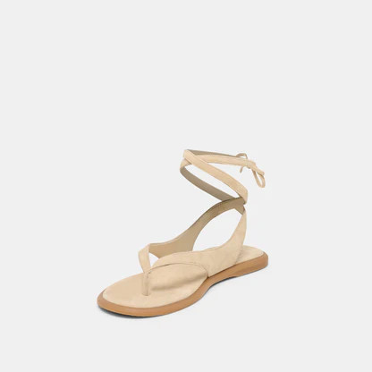 Jayden Sandals Almond Suede | DolceVita.com