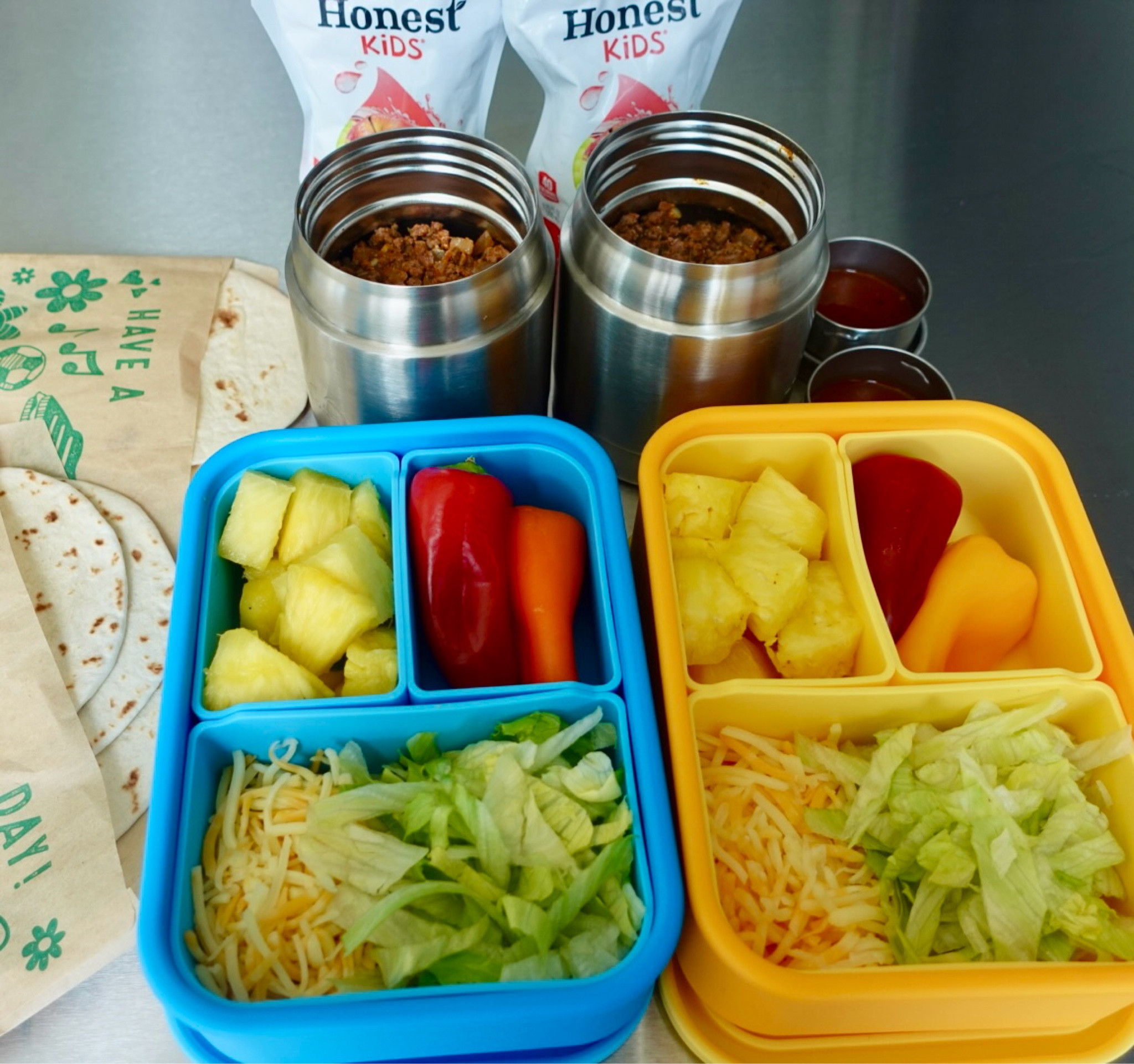 school lunchbox idea: DIY ground beef tacos