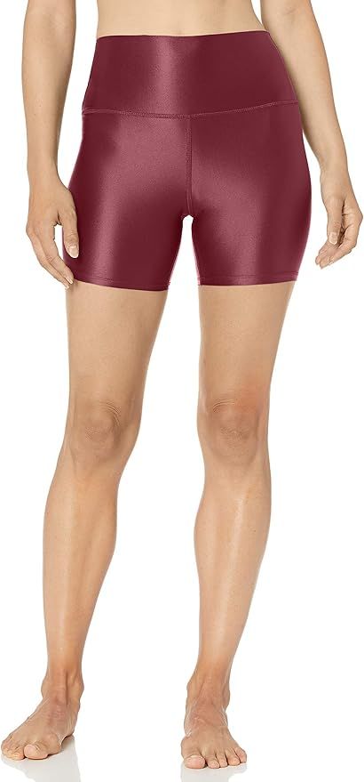 Core 10 Women's Icon Series Liquid Shine High Waist Yoga Short – 5” | Amazon (US)