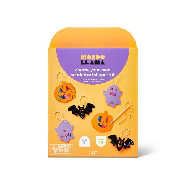 15pc Halloween Scratch Art Kit - Mondo Llama™ | Target