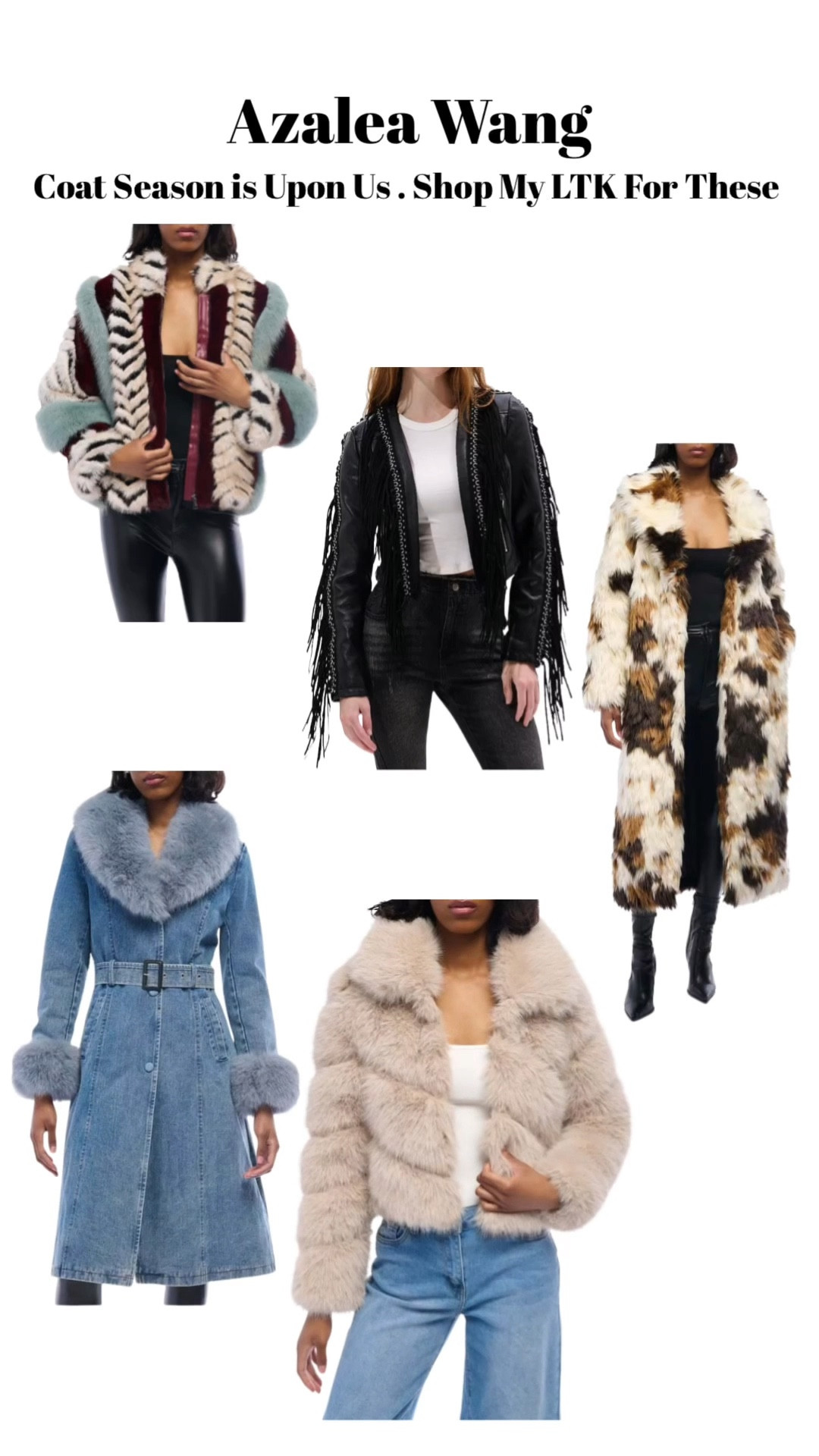 Why blend in when your coat can do the talking? Azalea Wang brings drama to fall + winter with faux fur and leather designs that serve color, texture, and confidence in every step.

Shop my favorite Azalea Wang faux fur + leather looks straight from this video on my LTK!

#AzaleaWang #StatementCoat #FallWinterStyle #FauxFurFashion #LeatherLook #Believeinurpower