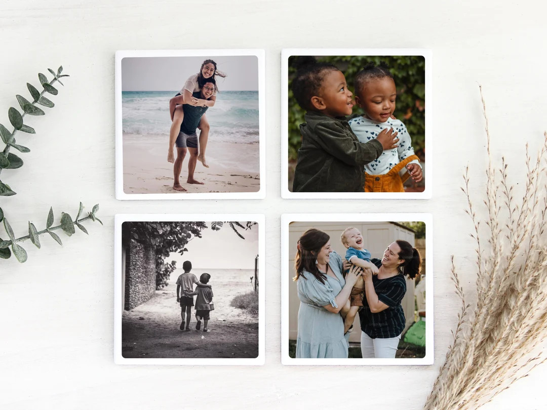 Personalized Custom Ceramic Coaster Full Color Ceramic Photo Coasters Coasters for Home Decor Uni... | Etsy (US)