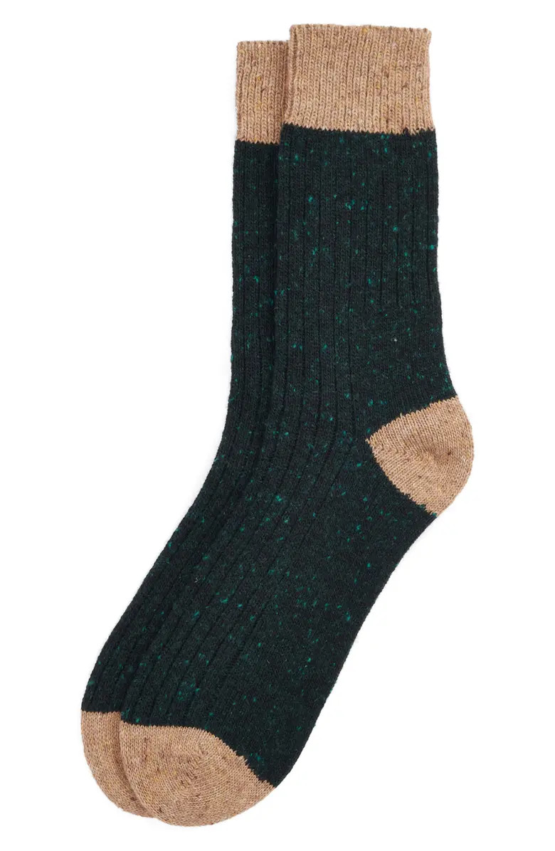 Barbour Houghton Stretch Wool Blend Crew Socks | Nordstrom | Nordstrom