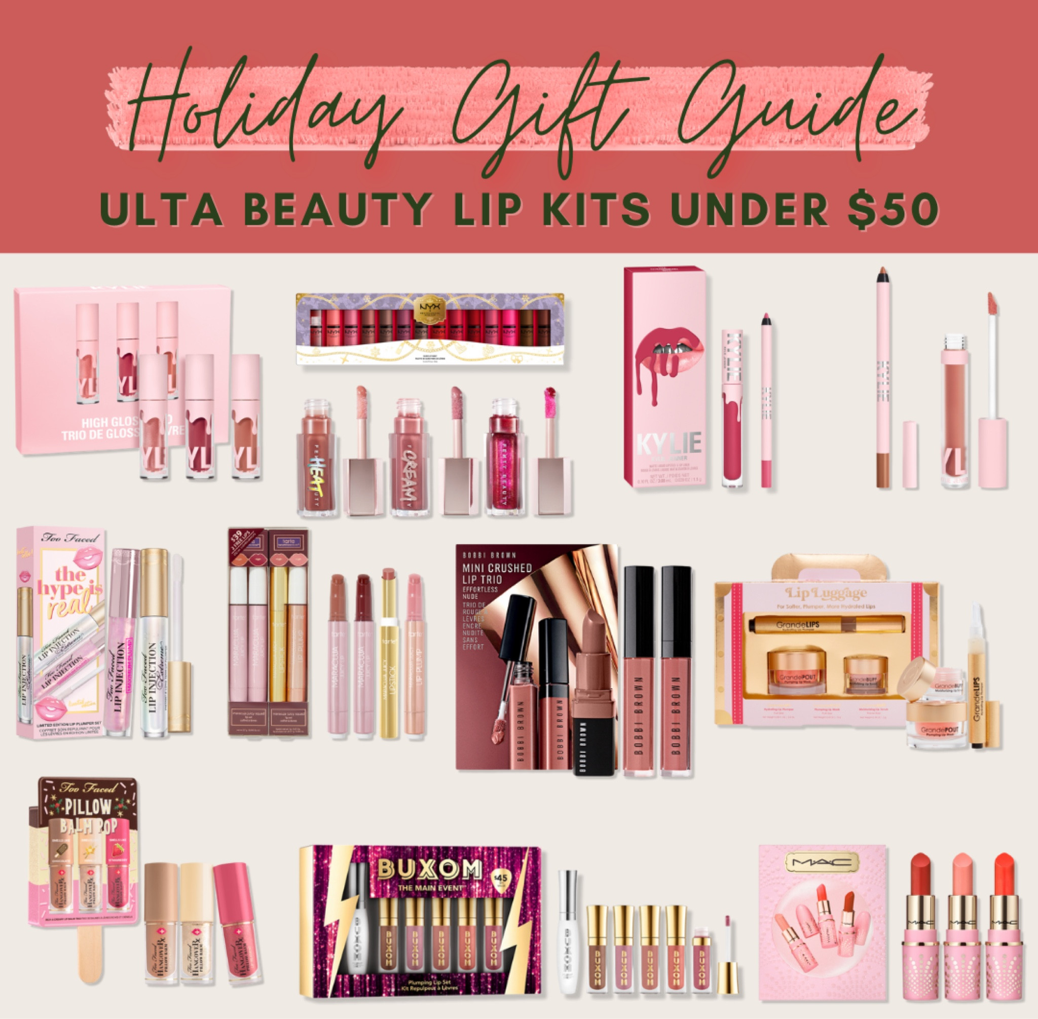 Ulta Beauty lip kits under $50!

Gift guide, beauty favorites, makeup, skincare, hair care, lip care, holiday season 

#LTKbeauty #LTKSeasonal #LTKunder50
