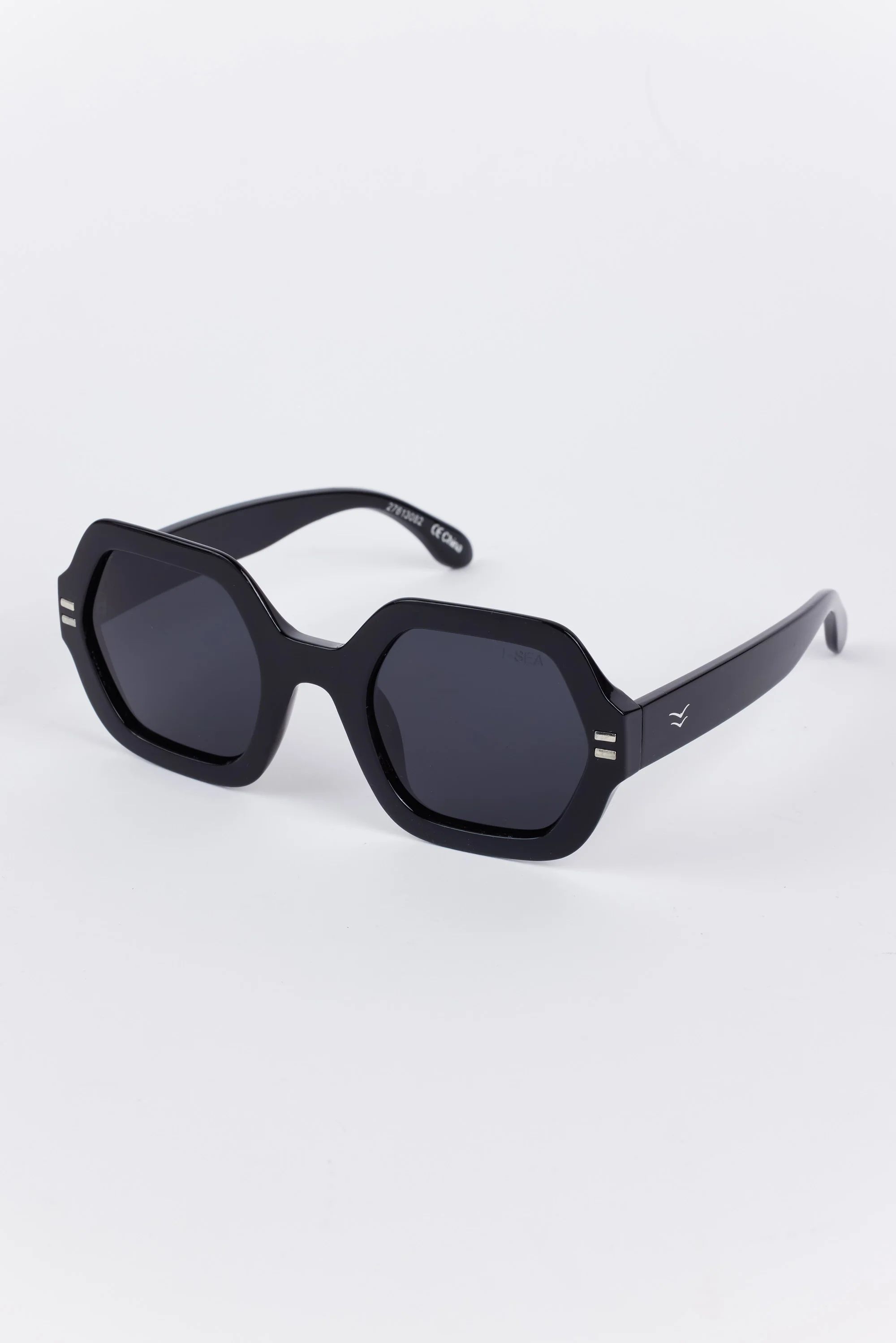 Joni Polarized Sunglasses- Black | Avara