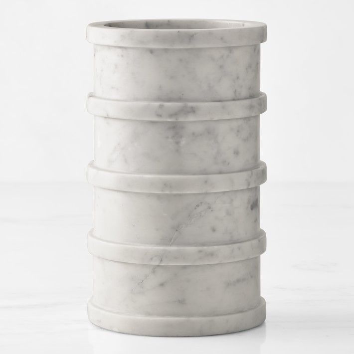 White Carrara Marble Vases | Williams-Sonoma