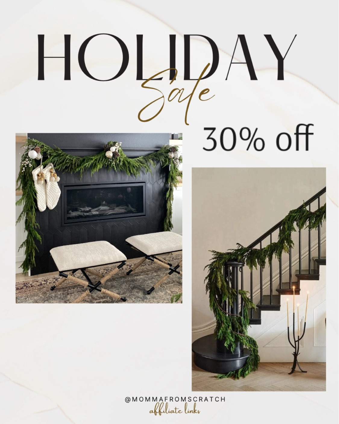 Christmas garland sale 30% off Norfolk realistic holiday garland. 

#LTKSeasonal #LTKHome #LTKSaleAlert