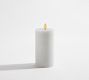 Premium Flickering Flameless Wax Pillar Candle - Salt Washed | Pottery Barn (US)