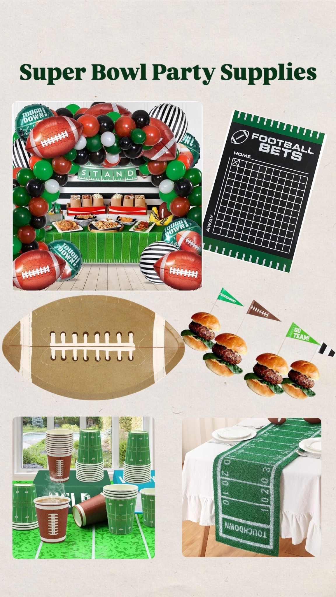 Super Bowl party
The big game
Party supplies
Amazon
Party decor
Balloon arch
Football

#LTKMens