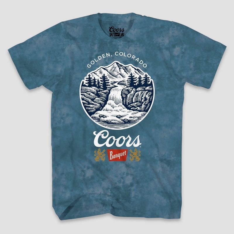 Men's Coors Banquet Short Sleeve Graphic T-Shirt - Navy Blue | Target
