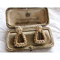 Lovely Decorative Vintage 1980S 18Ct Gold Plated Door Knocker Earrings | Etsy (UK)