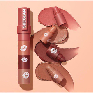 Batom 4x1 SHEGLAM coleção LIP LOVIN 4 cores diferentes | Shopee (BR)