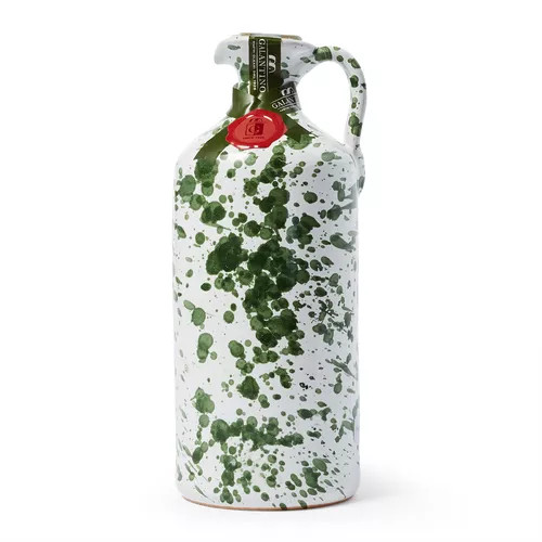 Frantoio Galantino Extra Virgin Olive Oil with Hand-Painted Ceramic Splatter Jug | Sur La Table