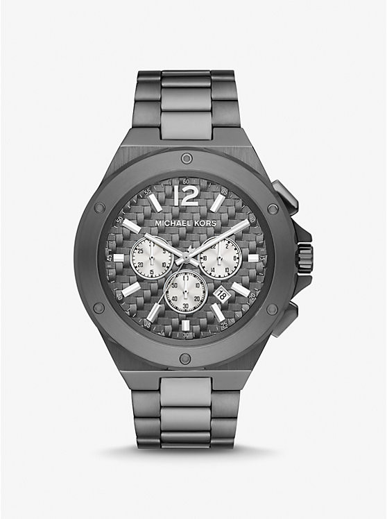 Oversized Lennox Gunmetal Watch | Michael Kors US