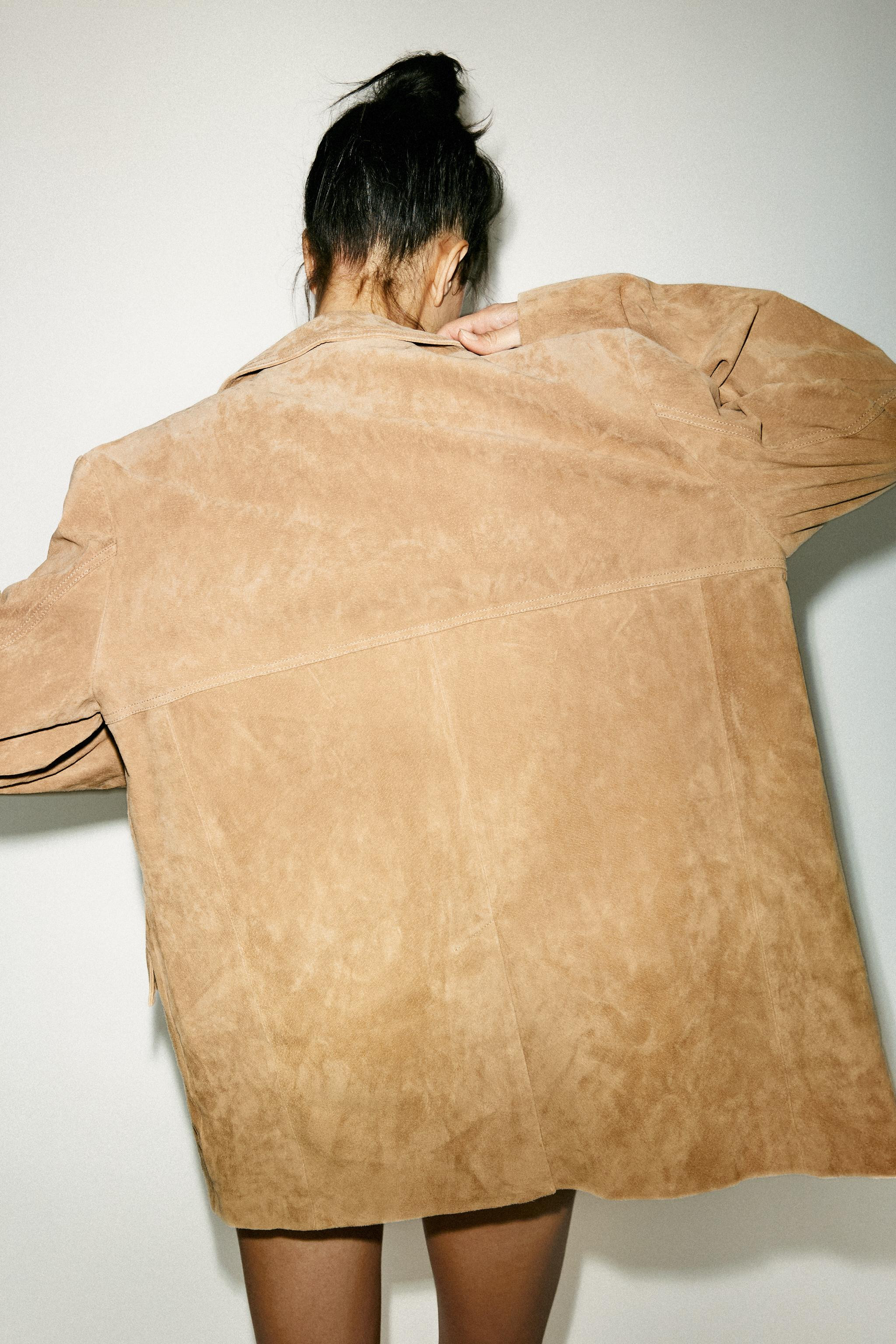 100% SUEDE LEATHER BLAZER | Zara UK