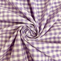 Carly Lavender Mini Checkered Gingham Poly Cotton Fabric By The Yard - 10114 | Etsy (US)