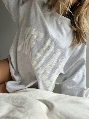 VARSITY SWEATSHIRT LIGHT HEATHER GREY | The Bar