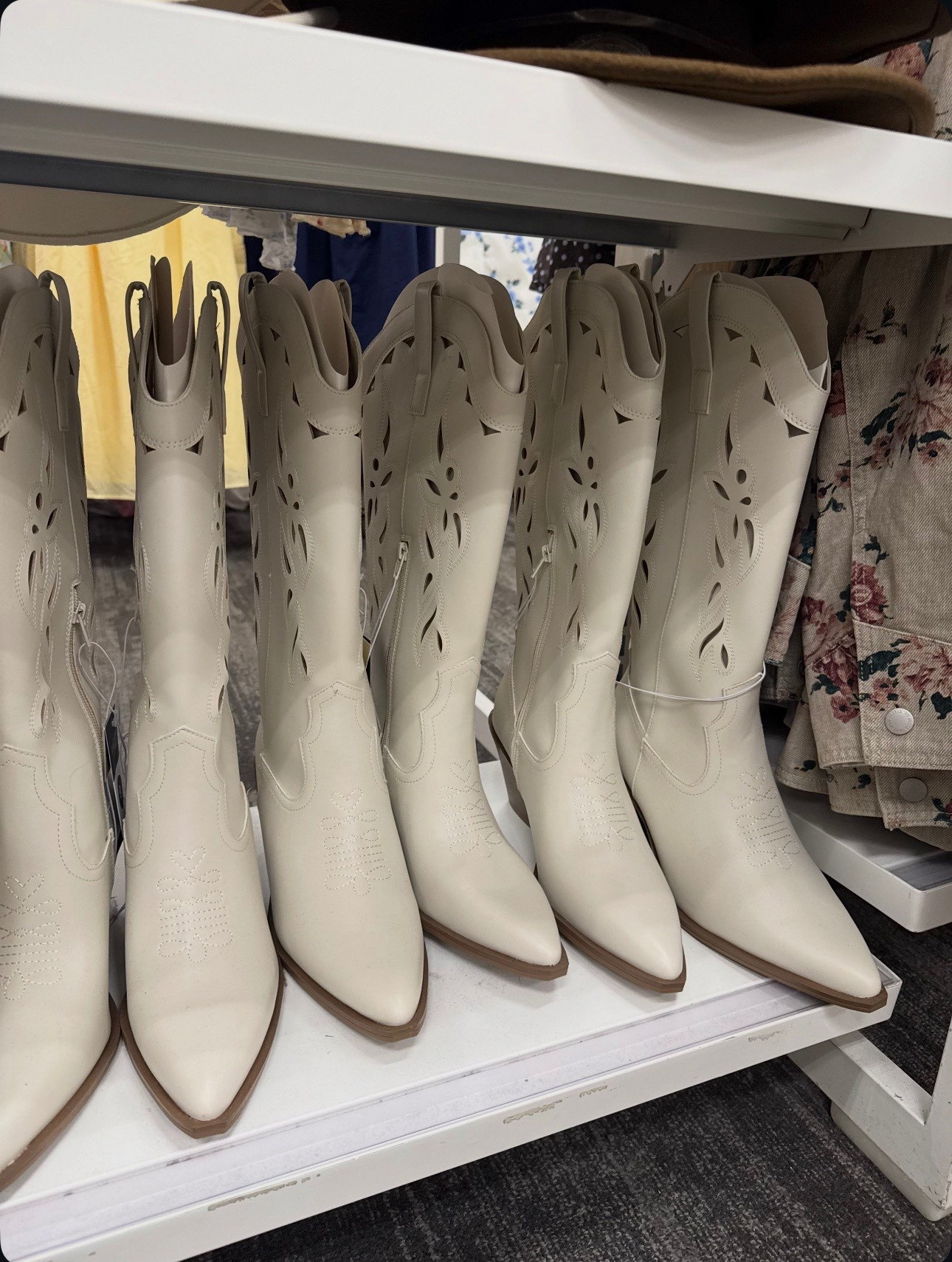 Target 🎯 Women’s Tiana Western Boots with Memory Foam Insole - Universal Thread™ Cream 8 / cowboy boots / country concert boots / shoes / western boots 

@Target 

#LTKspring #LTKgrwm #LTKspringtrends