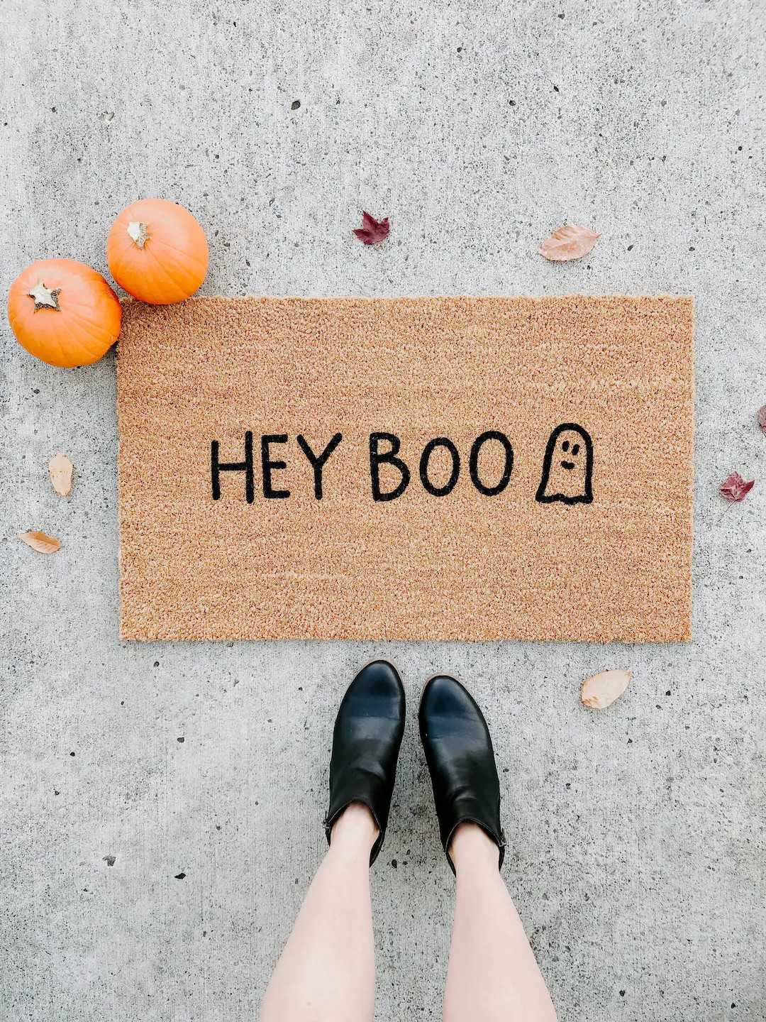 Hey Boo Doormat . Halloween Doormat . Spooky Welcome Mat . Fall Decor . Spooky Outdoor Decor . Gh... | Etsy (US)