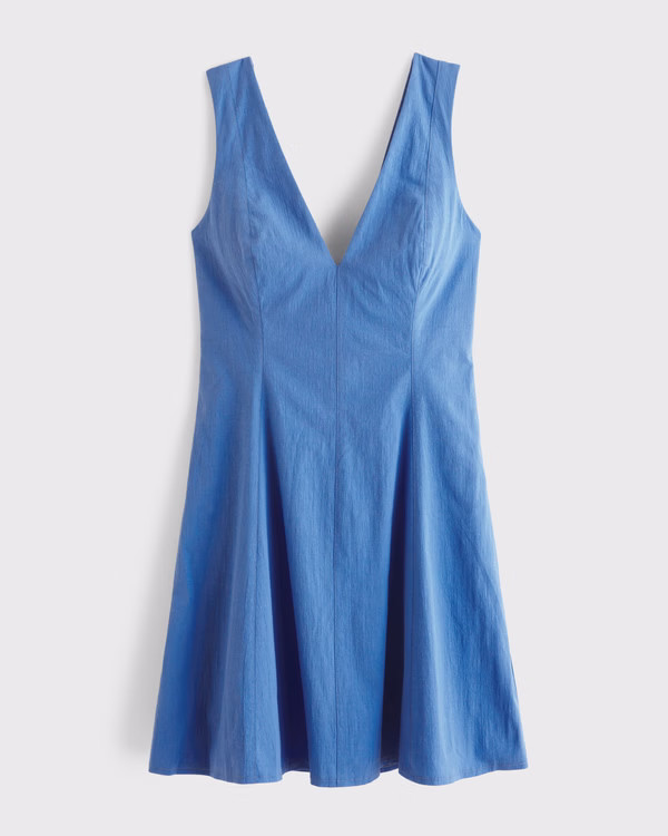 Women's The A&F Mila V-Neck Mini Dress | Women's Dresses & Jumpsuits | Abercrombie.com | Abercrombie & Fitch (US)