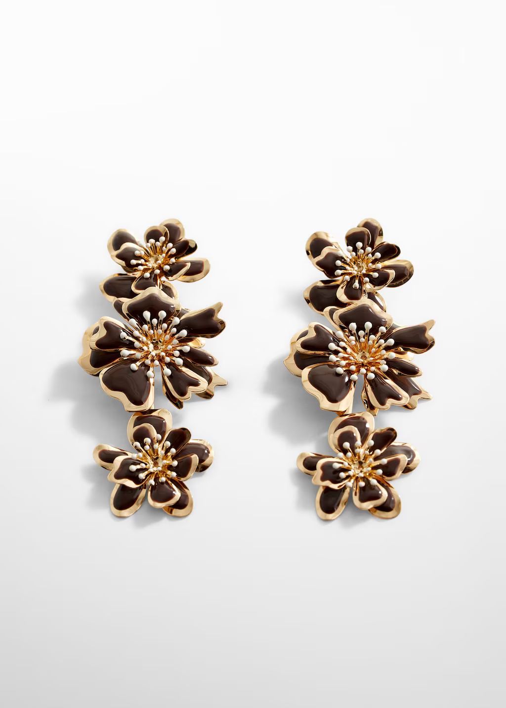 Flower pendant earrings -  Women | Mango USA | MANGO (US)