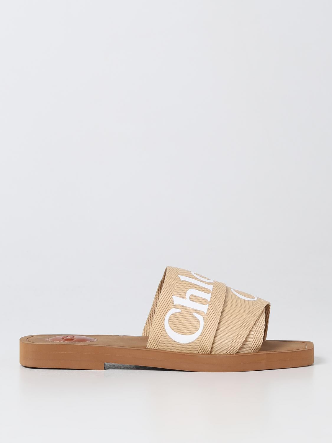 Flat Sandals CHLOÉ Woman colour Rope | Giglio.com - Global Italian fashion boutique