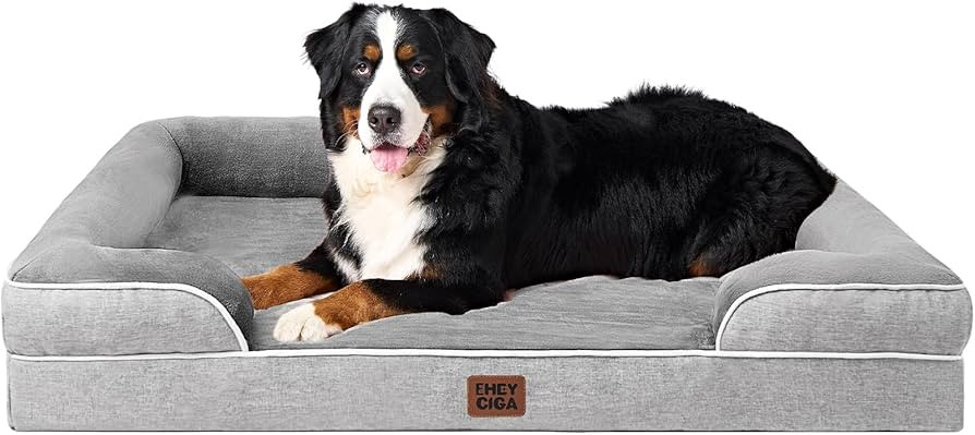 EHEYCIGA Orthopedic XXL Dog Bed, Waterproof Washable XL Big Pet Bed 52" | Amazon (US)