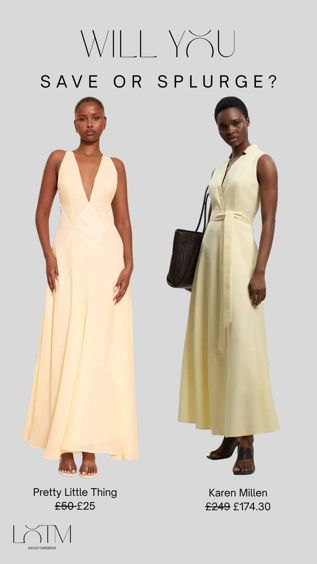 Yellow is THE colour of summer. These dresses are perfect for summer occasion wear. Weddings, races, regattas, and so much more!! 
PLUS, they're both on sale! Will you save or splurge?  

 #LTKwedding #LTKsale #LTKdresses