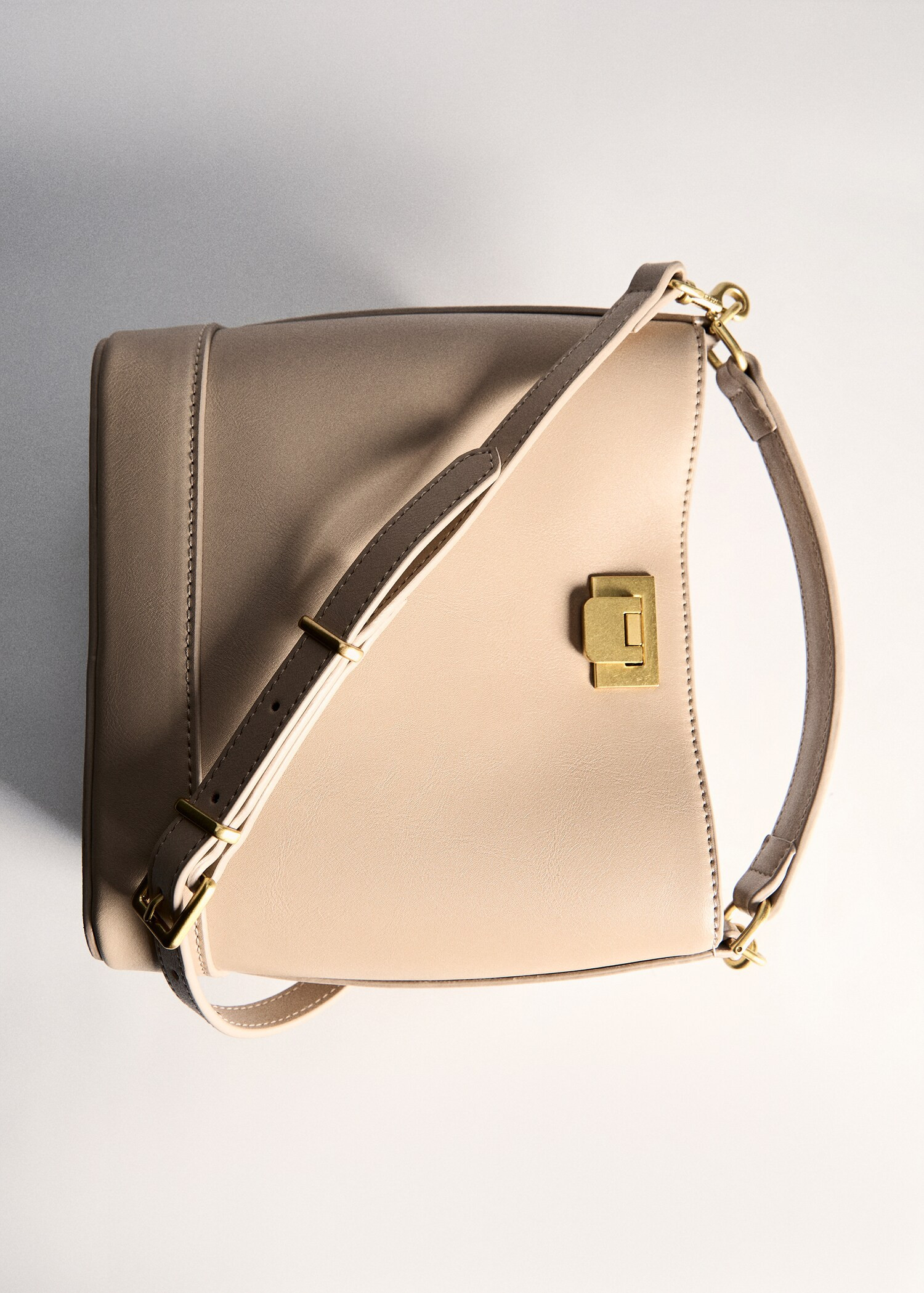 Mini shopper bag with metallic detail - Women | MANGO USA | Mango (US/MX/AU)