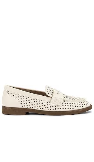 Bamboo Loafer in Off White Faux Leather | Revolve Clothing (Global)
