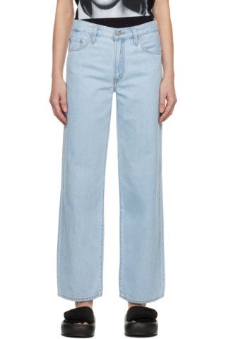 Blue Baggy Dad Jeans | SSENSE