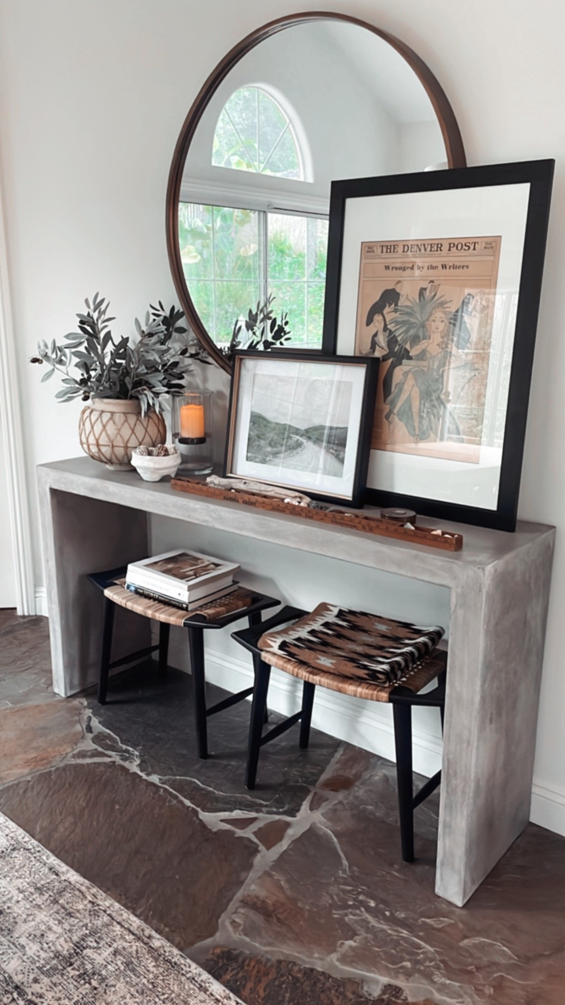 Christmas decor is down and I’m back to my everyday console table decor. 🙌🏻

This concrete indoor/outdoor console in our dining room is one of my favorite pieces of furniture. 

#LTKOver40 #LTKSaleAlert #LTKHome