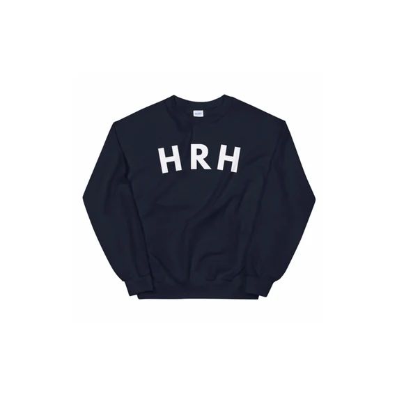 HRH Sweatshirt in Navy Blue - A Collection Inspired by The Royal Family & As seen in PopSugar Hol... | Etsy (US)