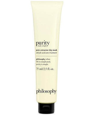 Philosophy Purity Made Simple Pore Extractor Exfoliating Clay Mask, 2.5 oz - Macy's | Macy's