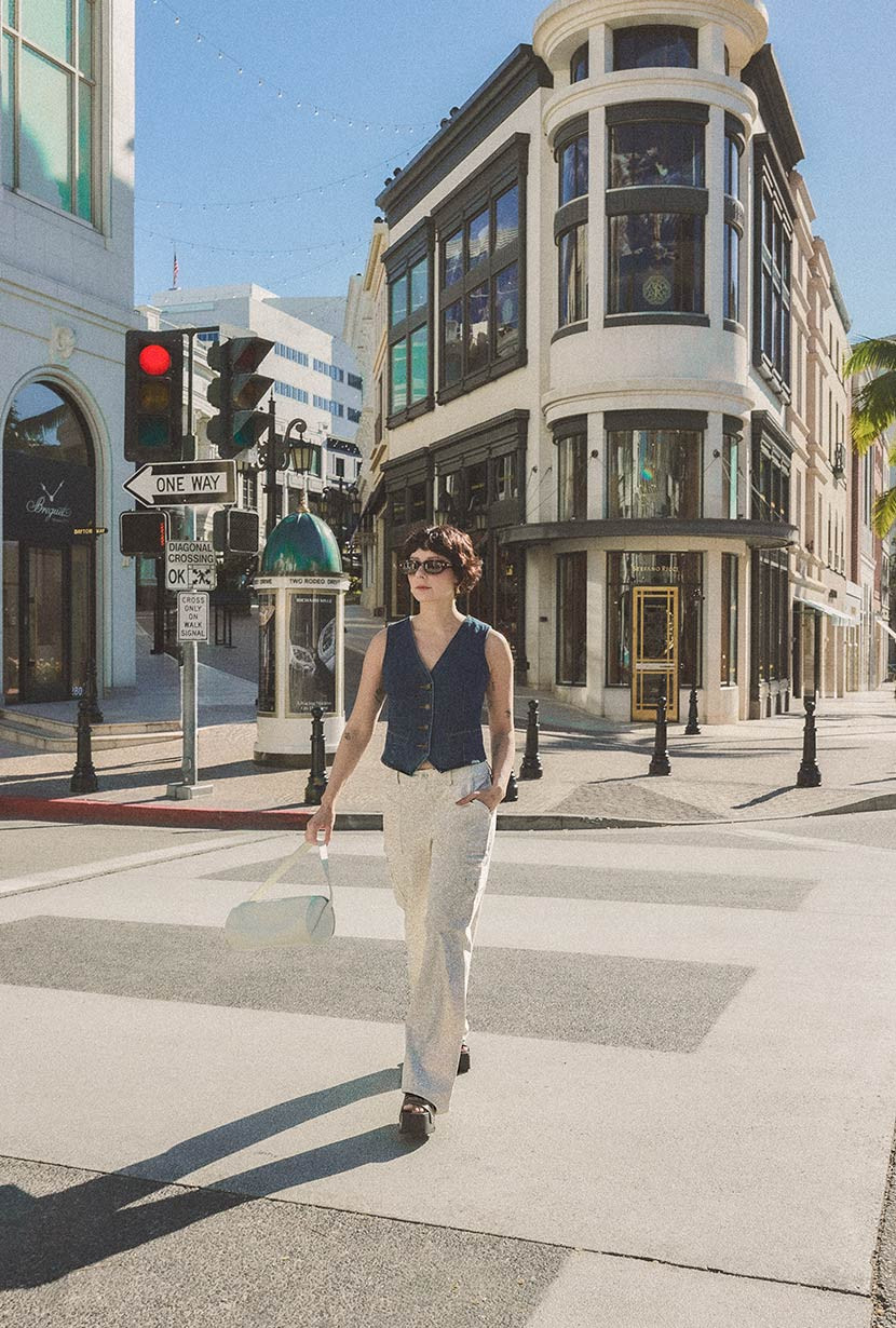 Bridgett Vest - Denim | Petite Studio NYC