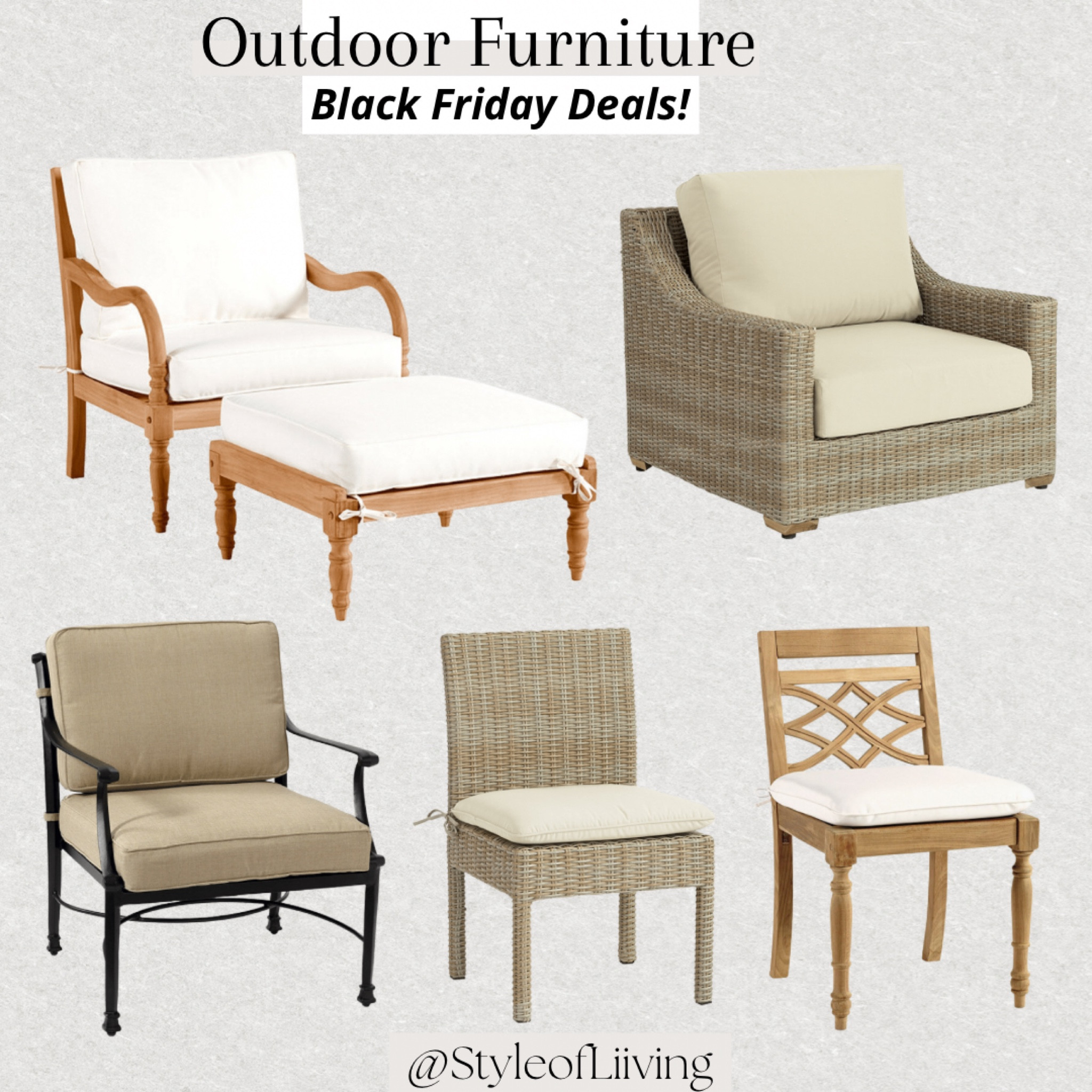 Outdoor furniture sale alert! Black Friday deals. Ballard Designs outdoor seating. Patio furniture finds.

#LTKsalealert #LTKhome #LTKCyberweek