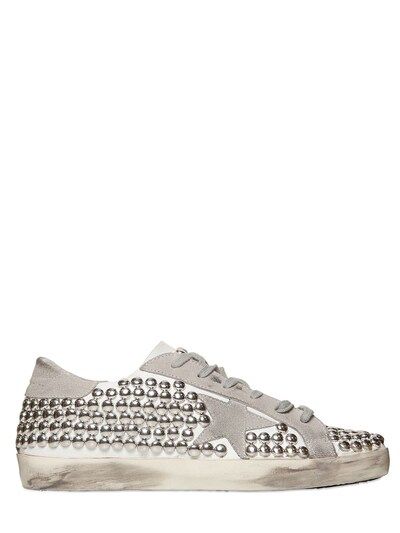 GOLDEN GOOSE DELUXE BRAND 10MM SUPER STAR STUDDED LEATHER SNEAKERS | Luisa Via Roma SPA (UK)