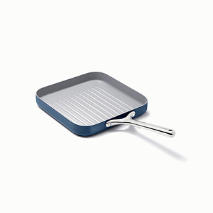 Caraway Home Square Grill Pan Navy | The Container Store