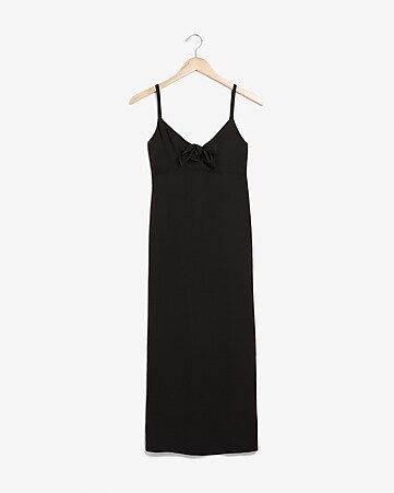 Tie Front Midi Slip Dress | Express