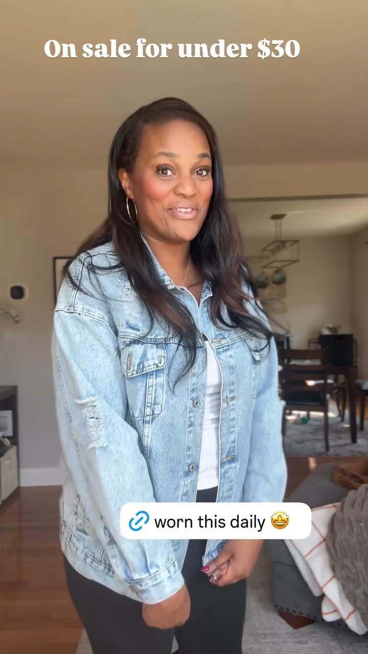 On sale for under $30

You can’t tell me there is a better statement Jean jacket! Soooo in love with it! 



20235 style, affordable style, fall style, Jean jacket, fall trends, jackets, coats, midsize fashion, midsize style, over 40 fashion, denim jacket 

#LTKOver40 #LTKMidsize #LTKSaleAlert