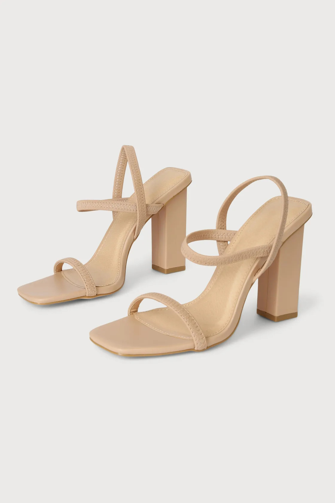 Shaylyn Light Nude Strappy High Heel Sandals | Lulus (US)