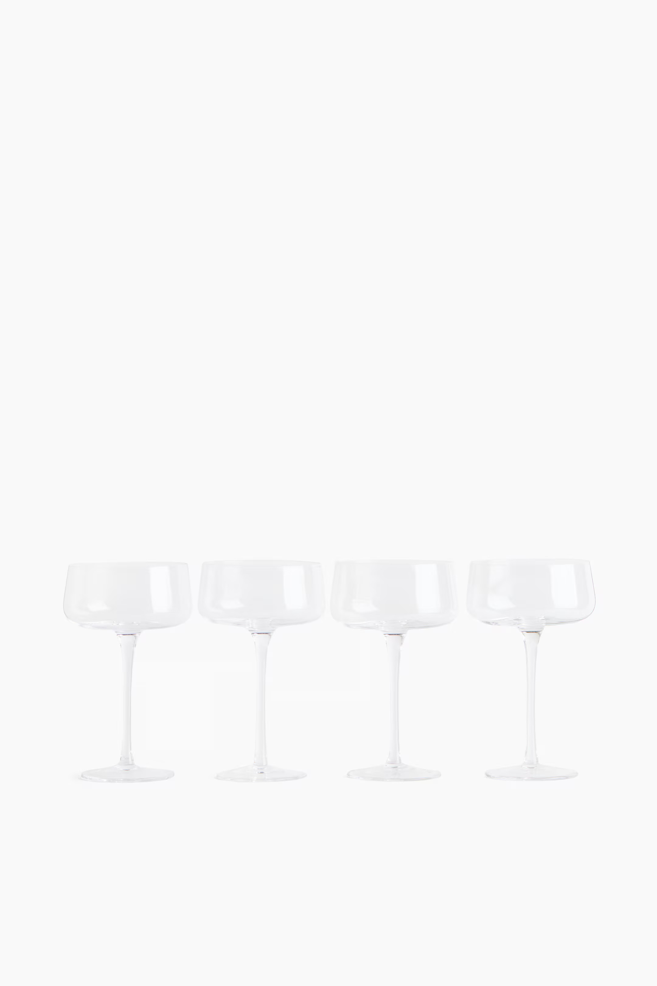4-Pack Tall Coupe Glasses | H&M (US + CA)