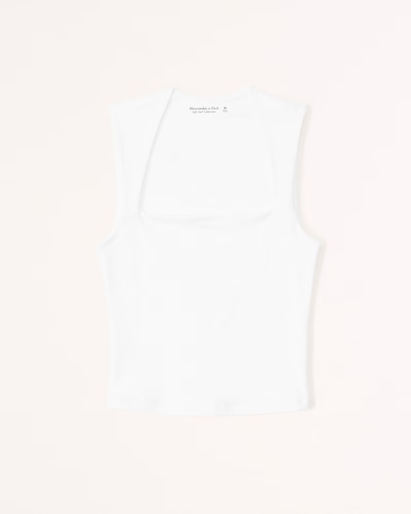 Cropped Seamless Fabric Portrait Top | Abercrombie & Fitch (US)
